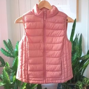 Mauve Pink Puffer Vest
